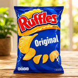 Ruffles Original Patatas Fritas – Batatas Chips Onduladas, Crispy & Crunchy Snack | Sabor Original