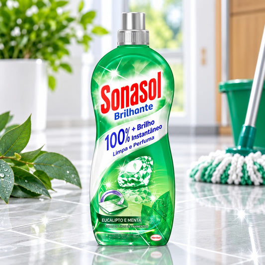 Sonasol Brilhante Eucalipto e Menta – 100% Mais Brilho Instantâneo