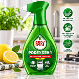 Fairy Poder 3 em 1 Limão – Detergente para Loiça e Limpeza de Superfícies