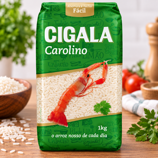Cigala Carolino Rice 1KG | Arroz Carolino Cigala 1KG | Arroz Carolino Cigala 1KG